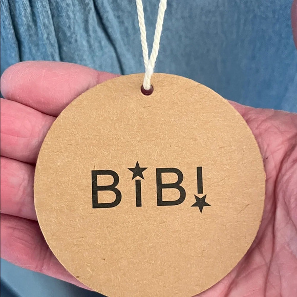 BiBi Light Blue Ruffle Sleeve Blouse NWT - Picture 3 of 10